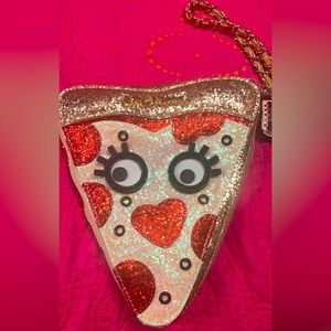 Betsey Johnson pizza wristlet